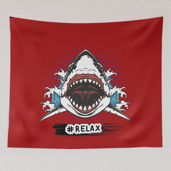 Item preview, Relax Shark Funny Design - Great White Shark Attack Irony Ocean Humor Graphic. designed and sold by LunaPrintCo.