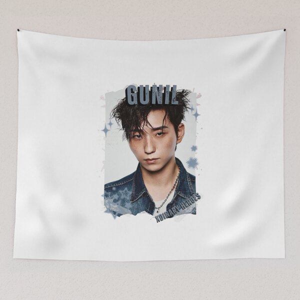 Item preview, Xdinary Heroes Gunil Kpop Boy Band Monochrome Korean Collage Art Design designed and sold by HELL0WBELLO.