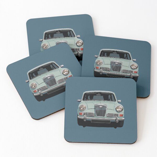 Item preview, Wolseley Hornet - illustration - Bermuda Blue designed and sold by knappidesign.