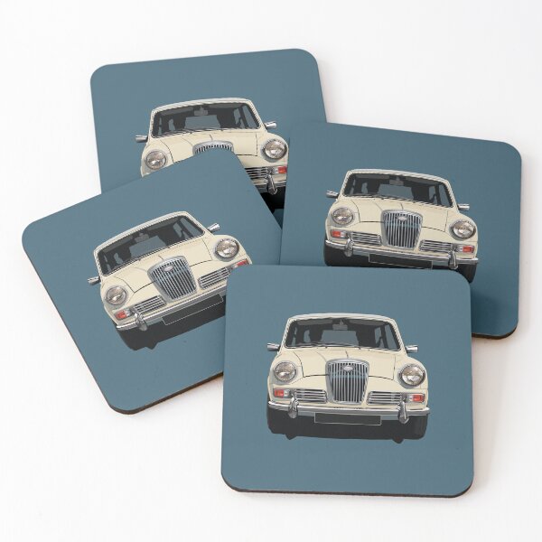 Item preview, Wolseley Hornet - illustration - Old British White designed and sold by knappidesign.