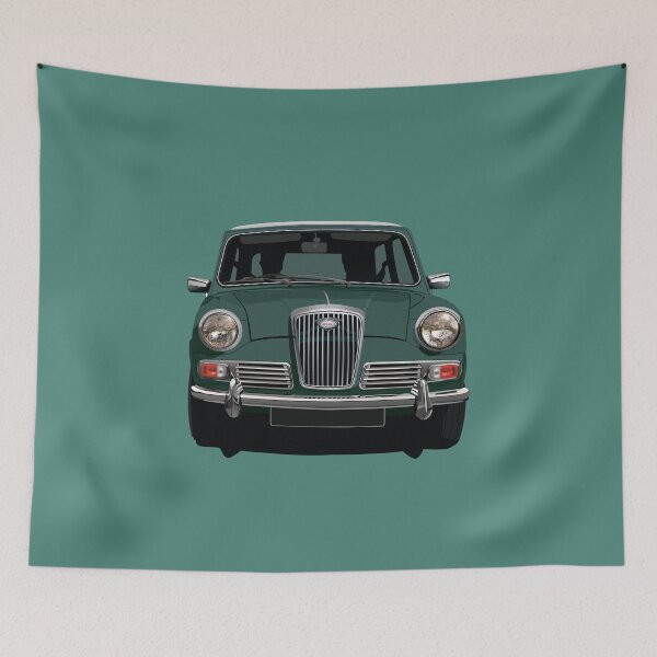 Item preview, Wolseley Hornet - illustration - spruce green designed and sold by knappidesign.