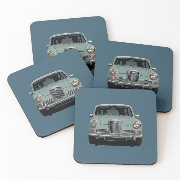 Item preview, Wolseley Hornet - illustration - aquamarine turqoise designed and sold by knappidesign.
