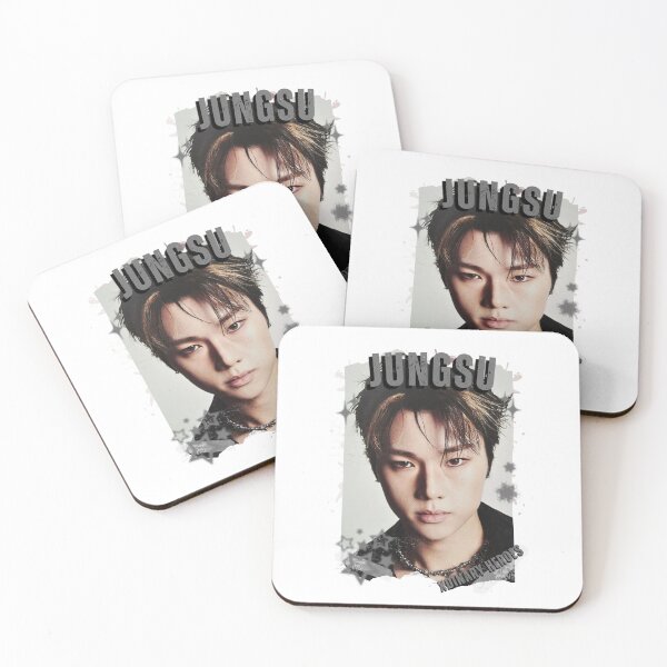 Item preview, Xdinary Heroes Jungsu Kpop Boy Band Monochrome Korean Collage Art Design designed and sold by HELL0WBELLO.