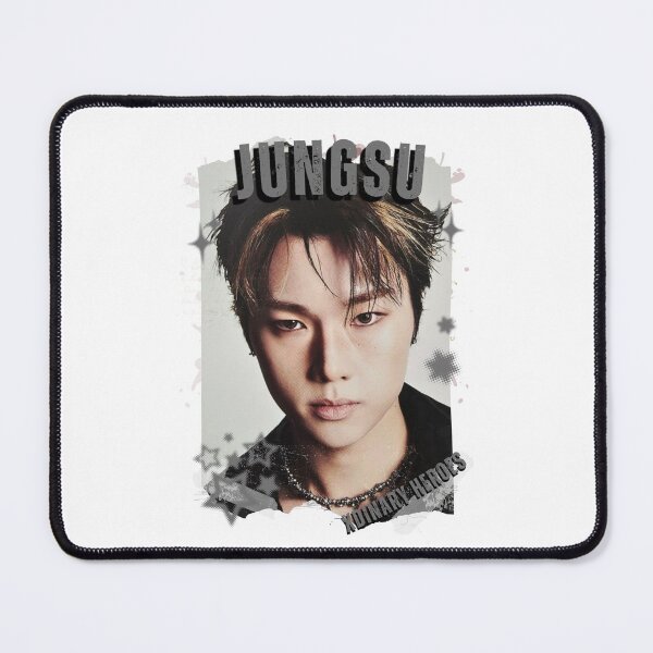 Item preview, Xdinary Heroes Jungsu Kpop Boy Band Monochrome Korean Collage Art Design designed and sold by HELL0WBELLO.