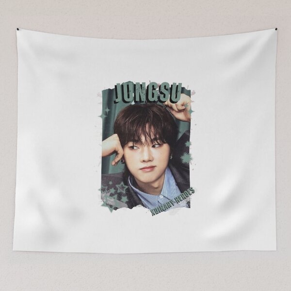 Item preview, Xdinary Heroes Jungsu Kpop Boy Band Monochrome Korean Collage Art Design designed and sold by HELL0WBELLO.