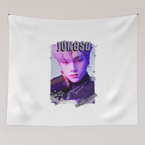 Item preview, Xdinary Heroes Jungsu Kpop Boy Band Monochrome Korean Collage Art Design designed and sold by HELL0WBELLO.