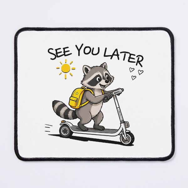 Item preview, Last Day of School  Racoon “See You Later” Funny Kids Cartoon Design designed and sold by ArtByKatti.