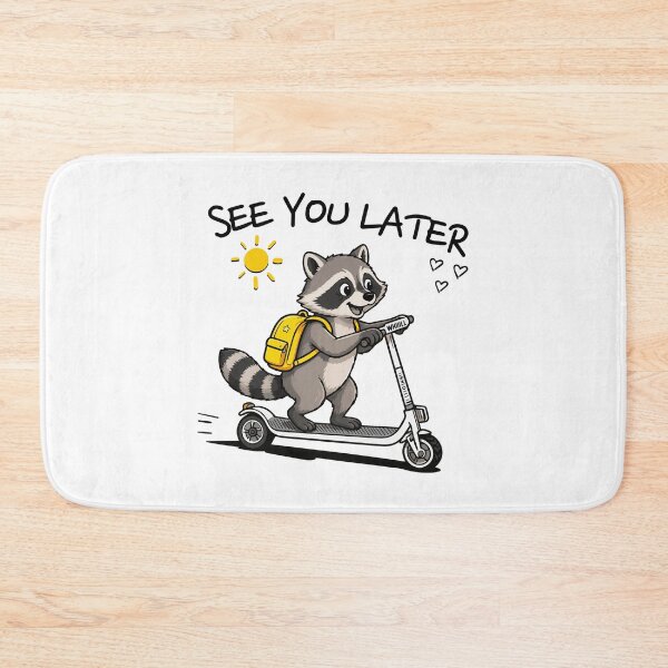 Item preview, Last Day of School  Racoon “See You Later” Funny Kids Cartoon Design designed and sold by ArtByKatti.