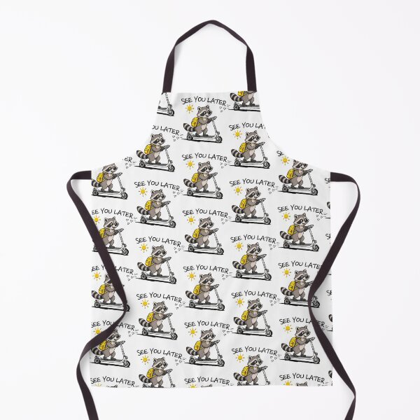 Item preview, Last Day of School Racoon “See You Later” Funny Kids Cartoon Design designed and sold by ArtByKatti.