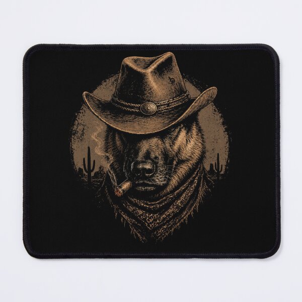 Item preview, German Shepherd Western Graphic Cowboy Dog Smoking designed and sold by Kladhadredo.