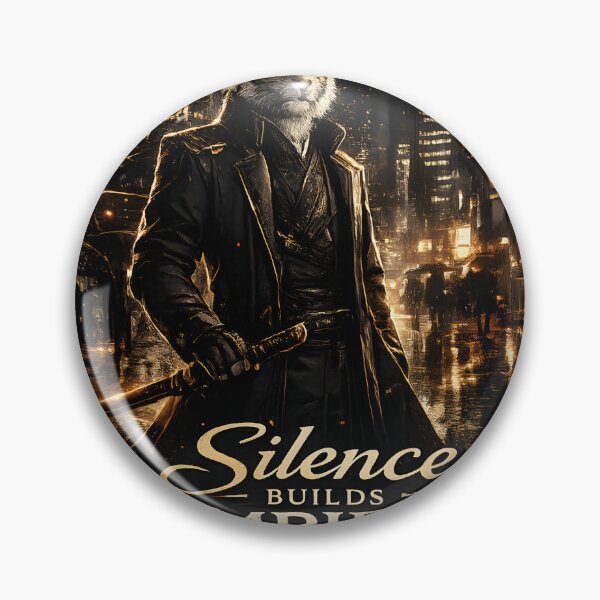 Item preview, Silence Builds Empires Luxury Samurai Wealth Aesthetic designed and sold by StickyGuys.
