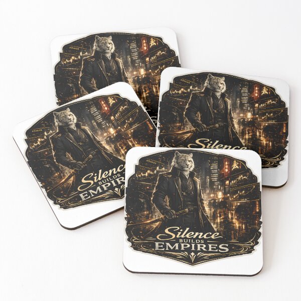 Item preview, Silence Builds Empires Luxury Samurai Wealth Aesthetic designed and sold by StickyGuys.