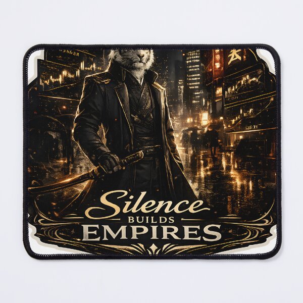 Item preview, Silence Builds Empires Luxury Samurai Wealth Aesthetic designed and sold by StickyGuys.