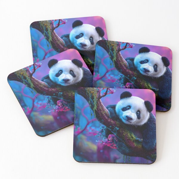 Item preview, Playful Panda in a Dreamy Forest Setting designed and sold by Artessie.