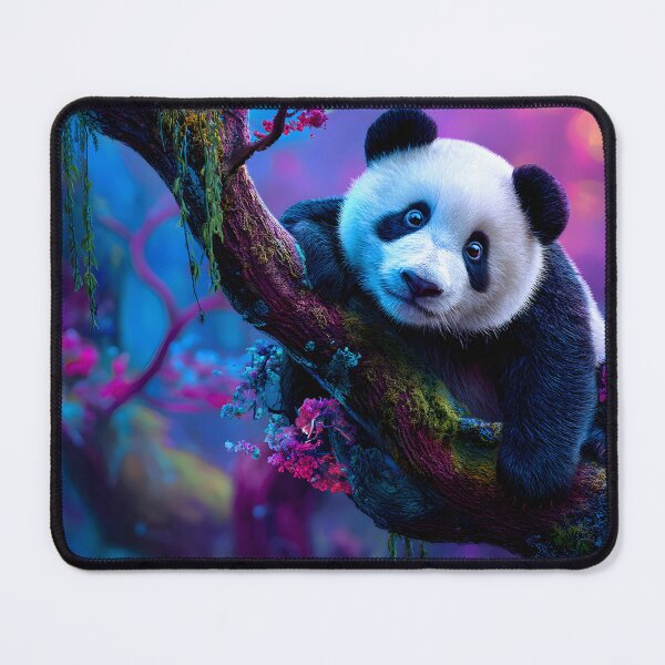 Item preview, Playful Panda in a Dreamy Forest Setting designed and sold by Artessie.
