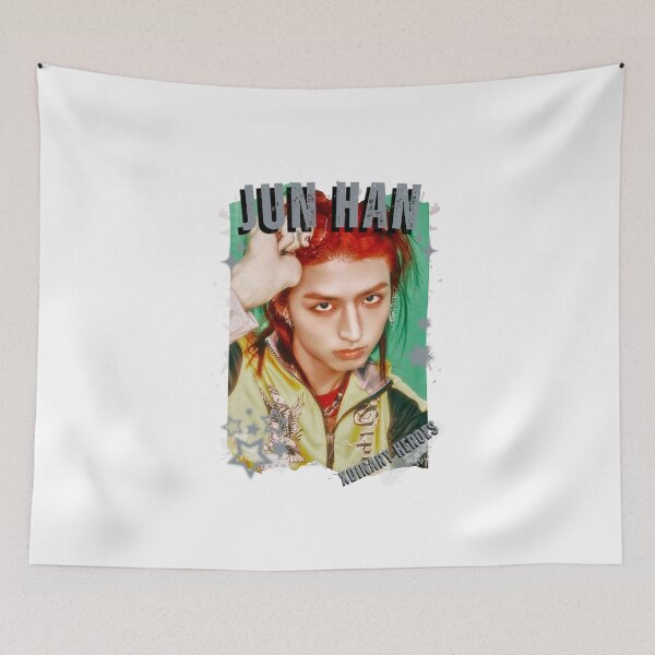 Item preview, Xdinary Heroes Jun Han Kpop Boy Band Monochrome Korean Collage Art Design designed and sold by HELL0WBELLO.