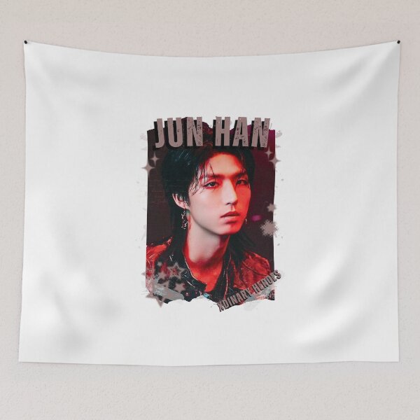 Item preview, Xdinary Heroes Jun Han Kpop Boy Band Monochrome Korean Collage Art Design designed and sold by HELL0WBELLO.