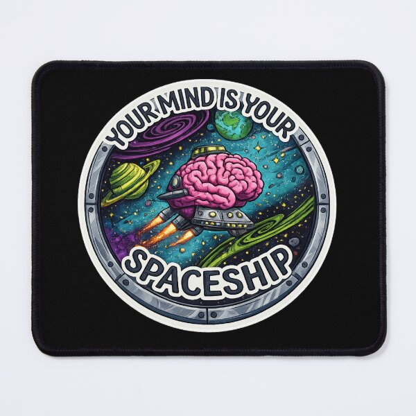 Item preview, Your Mind Is Your Spaceship – Cosmic Mindset Rocket Design designed and sold by Altair_.