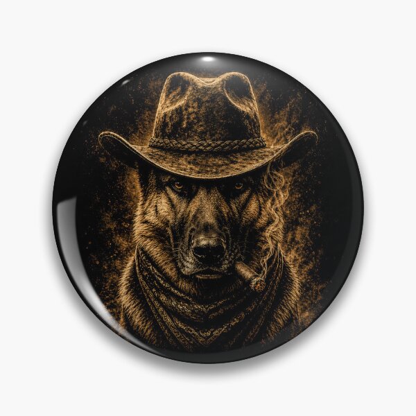 Item preview, German Shepherd Western Graphic funny Cowboy Dog Smoking designed and sold by Kladhadredo.