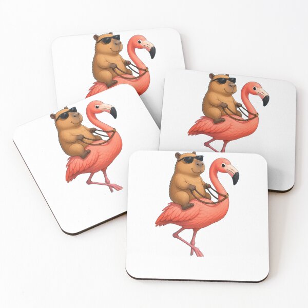 Item preview, capybara flamingo designed and sold by Gokuxtreme.