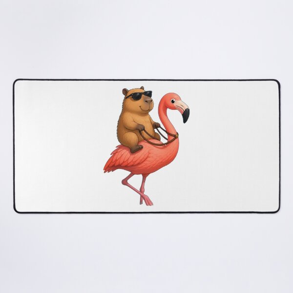 Item preview, capybara flamingo designed and sold by Gokuxtreme.