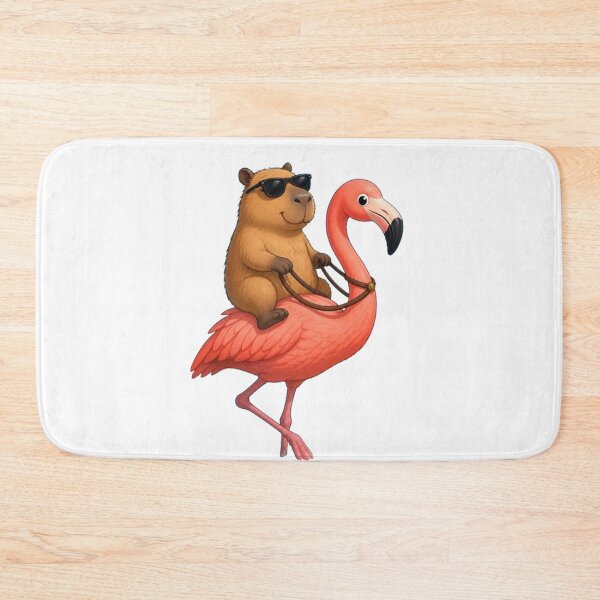 Item preview, capybara flamingo designed and sold by Gokuxtreme.