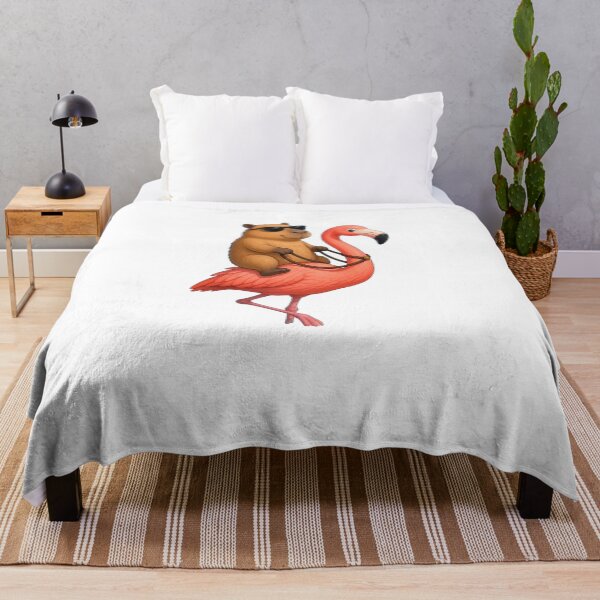 Item preview, capybara flamingo designed and sold by Gokuxtreme.