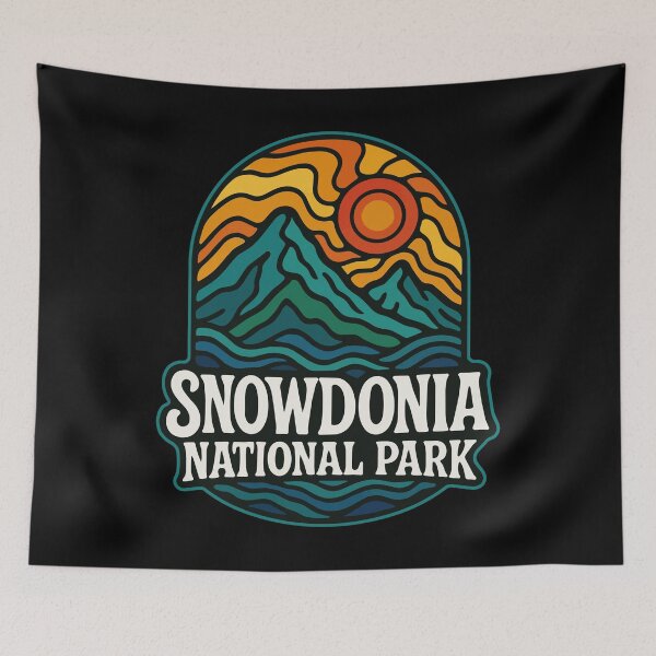 Item preview, Snowdonia National Park Wales Trippy Art Travel designed and sold by TomFrontierArt.