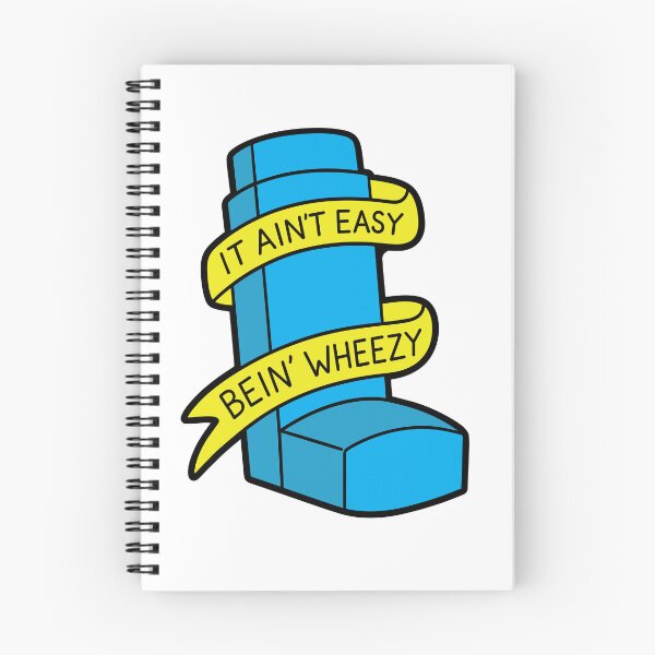 Item preview, It Ain’t Easy Bein’ Wheezy Inhaler Illustration designed and sold by PIXEL POP DESIGNS - Beyond the Norm!.