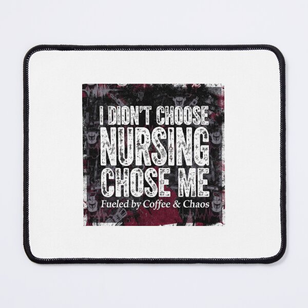 Item preview, I Didn't Choose Nursing Nursing Chose Me | 99% Bold Nurse Shirt | Coffee & Chaos Grunge designed and sold by Petringo.