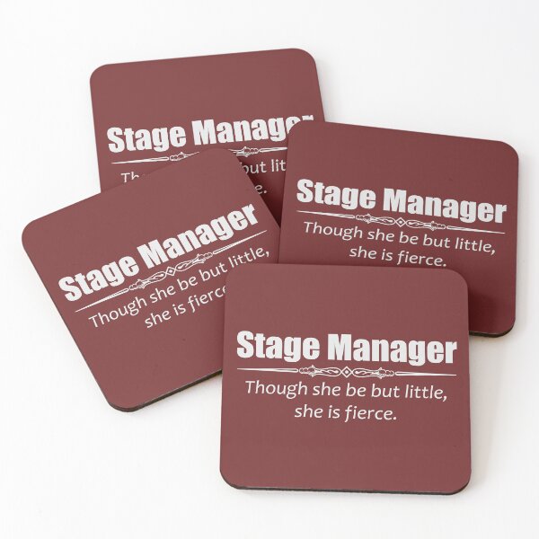 Item preview, Stage Manager Gifts for Women - Though She Be But Little She Is Fierce Shakespeare Quote Funny Theater Gift Ideas for Theatre Stage Managers & Assistant designed and sold by merkraht.