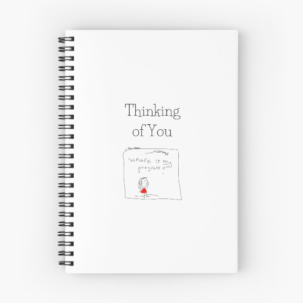 Item preview, Progress Cartoon with Thinking of You Words designed and sold by Joanne Whitlock.