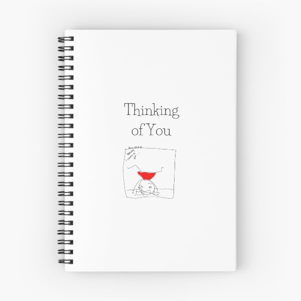 Item preview, Upside Down Cartoon with Thinking of You Words designed and sold by Joanne Whitlock.