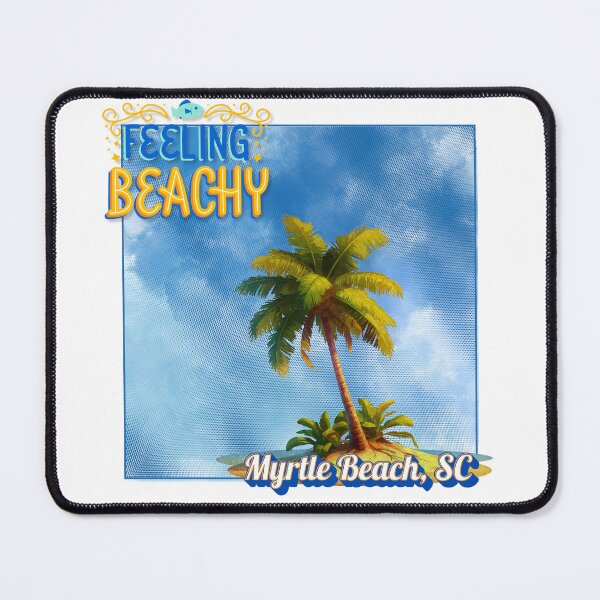 Item preview, Feeling Beachy – Myrtle Beach, SC Palm Tree Shirt | South Carolina Beach Summer Vibes designed and sold by DonnaRaine.