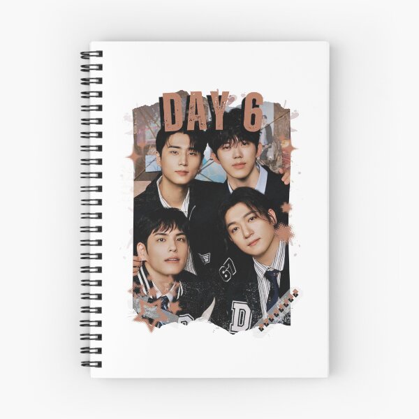 Item preview, DAY6 Group Members Retro Scrapbook Kpop Collage Design designed and sold by HELL0WBELLO.