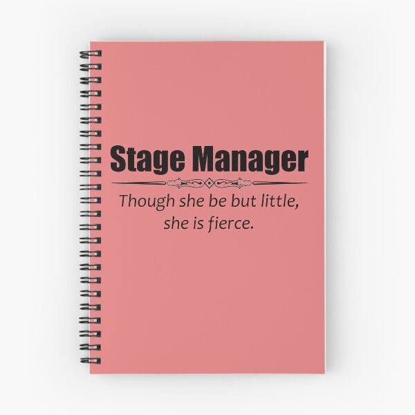 Item preview, Stage Manager Though She Be But Little She Is Fierce - Shakespeare Quote Funny Theater Gift Ideas for Theatre Stage Managers & Assistant designed and sold by merkraht.