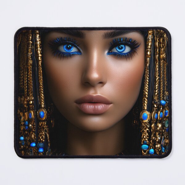 Item preview, Regal Pharaoh with Striking Blue Eyes and Gold designed and sold by Artessie.