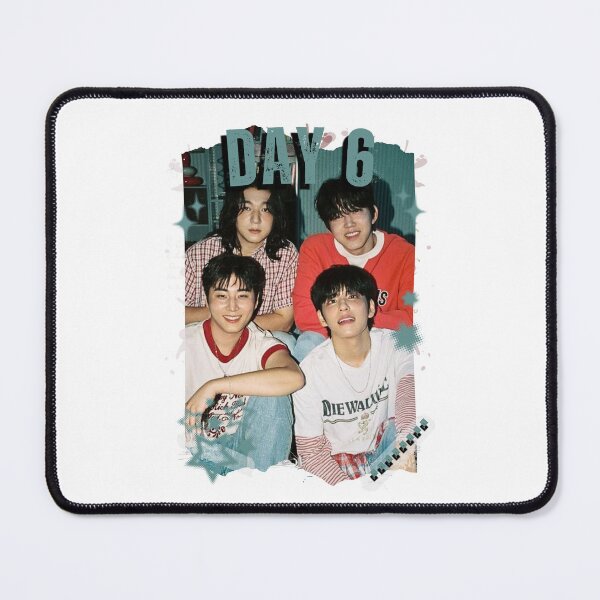 Item preview, DAY6 Group Members Retro Scrapbook Kpop Collage Design designed and sold by HELL0WBELLO.