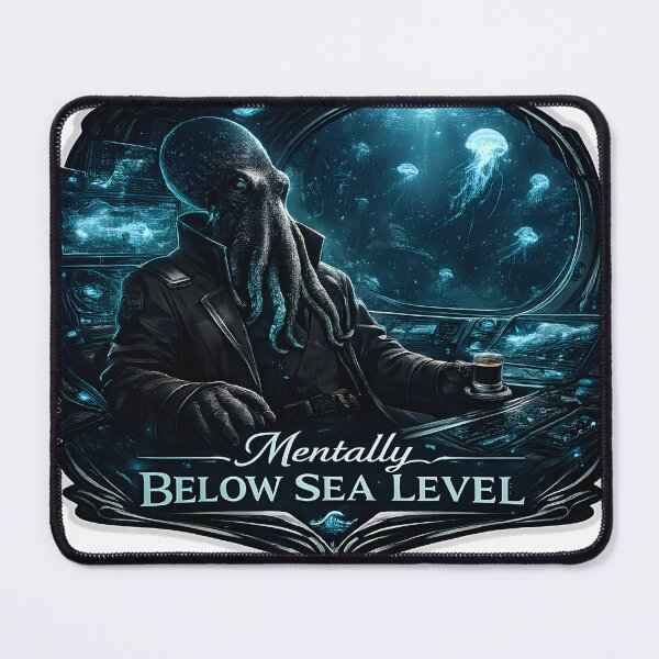 Item preview, Mentally Below Sea Level Luxury Deep Ocean Aesthetic designed and sold by StickyGuys.