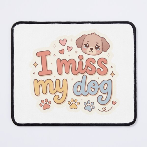 Item preview, Cute Sad Crying Dog Meme I Miss My Dog Emotional Sticker designed and sold by ItsArtisticLab.