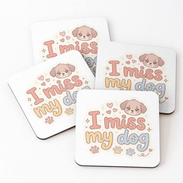Item preview, Cute Sad Crying Dog Meme I Miss My Dog Emotional Sticker designed and sold by ItsArtisticLab.