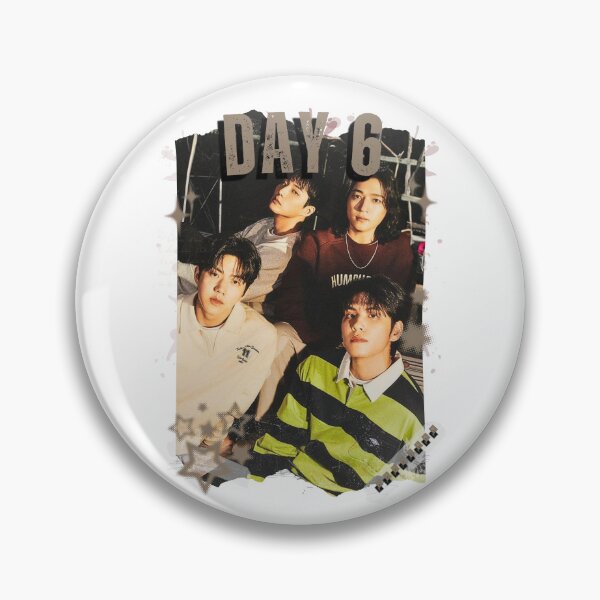 Item preview, DAY6 Group Members Retro Scrapbook Kpop Collage Design designed and sold by HELL0WBELLO.