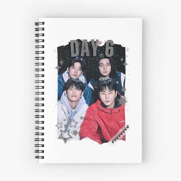 Item preview, DAY6 Group Members Retro Scrapbook Kpop Collage Design designed and sold by HELL0WBELLO.