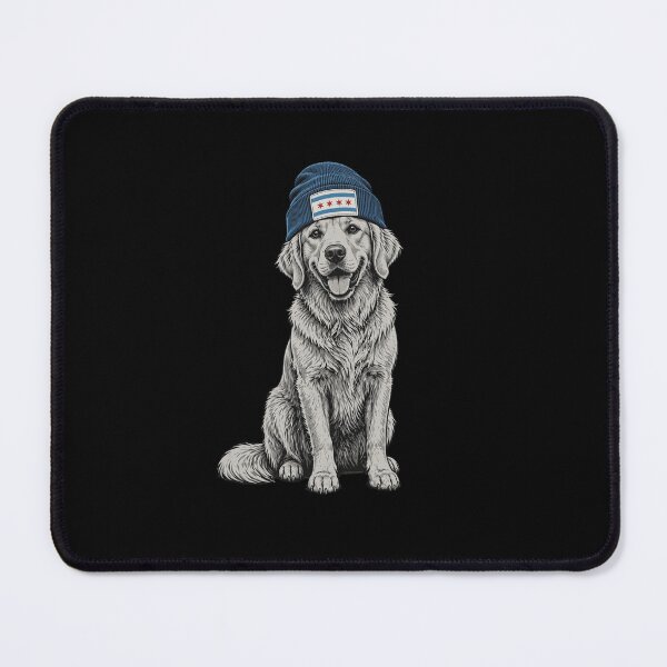 Item preview, Retriever Chicago Flag Beanie Dog designed and sold by snowry.