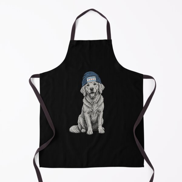 Item preview, Retriever Chicago Flag Beanie Dog designed and sold by snowry.