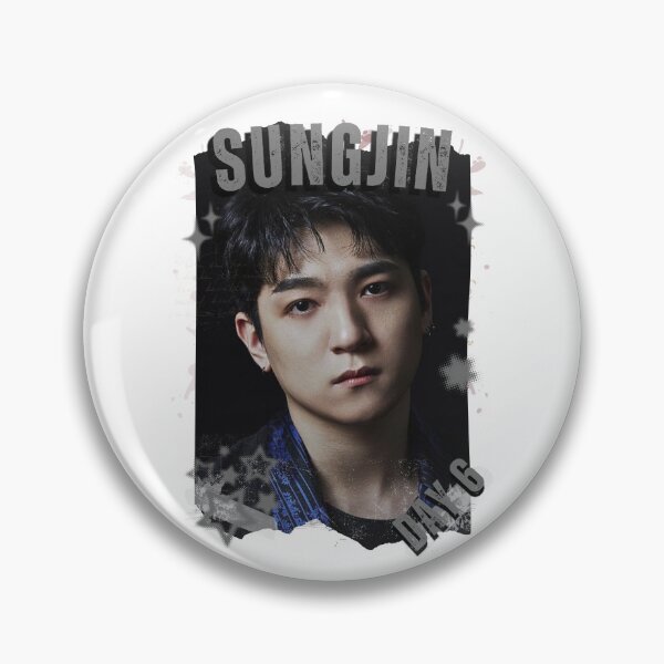 Item preview, DAY6 Group Sungjin Members Retro Scrapbook Kpop Collage Design designed and sold by HELL0WBELLO.