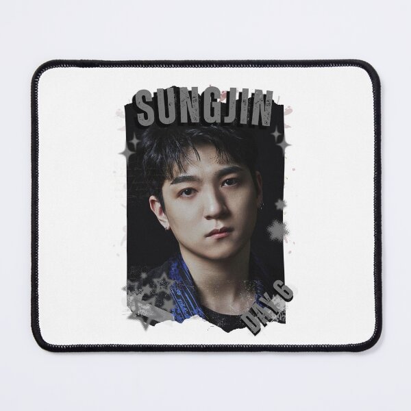 Item preview, DAY6 Group Sungjin Members Retro Scrapbook Kpop Collage Design designed and sold by HELL0WBELLO.