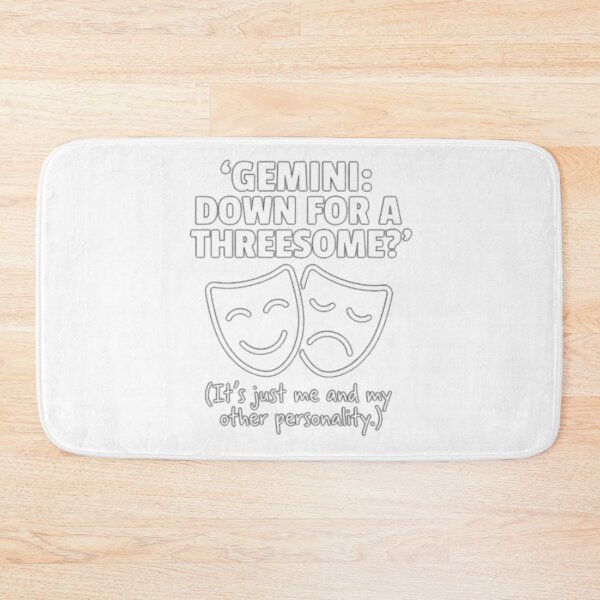 Item preview, Gemini: Down for a Threesome? (Me and My other personality) designed and sold by Wit & Wear.