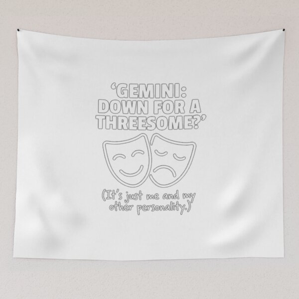 Item preview, Gemini: Down for a Threesome? (Me and My other personality) designed and sold by Wit & Wear.