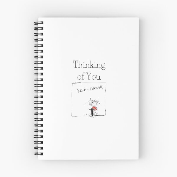 Item preview, Breakthrough Cartoon with Thinking of You Words designed and sold by Joanne Whitlock.